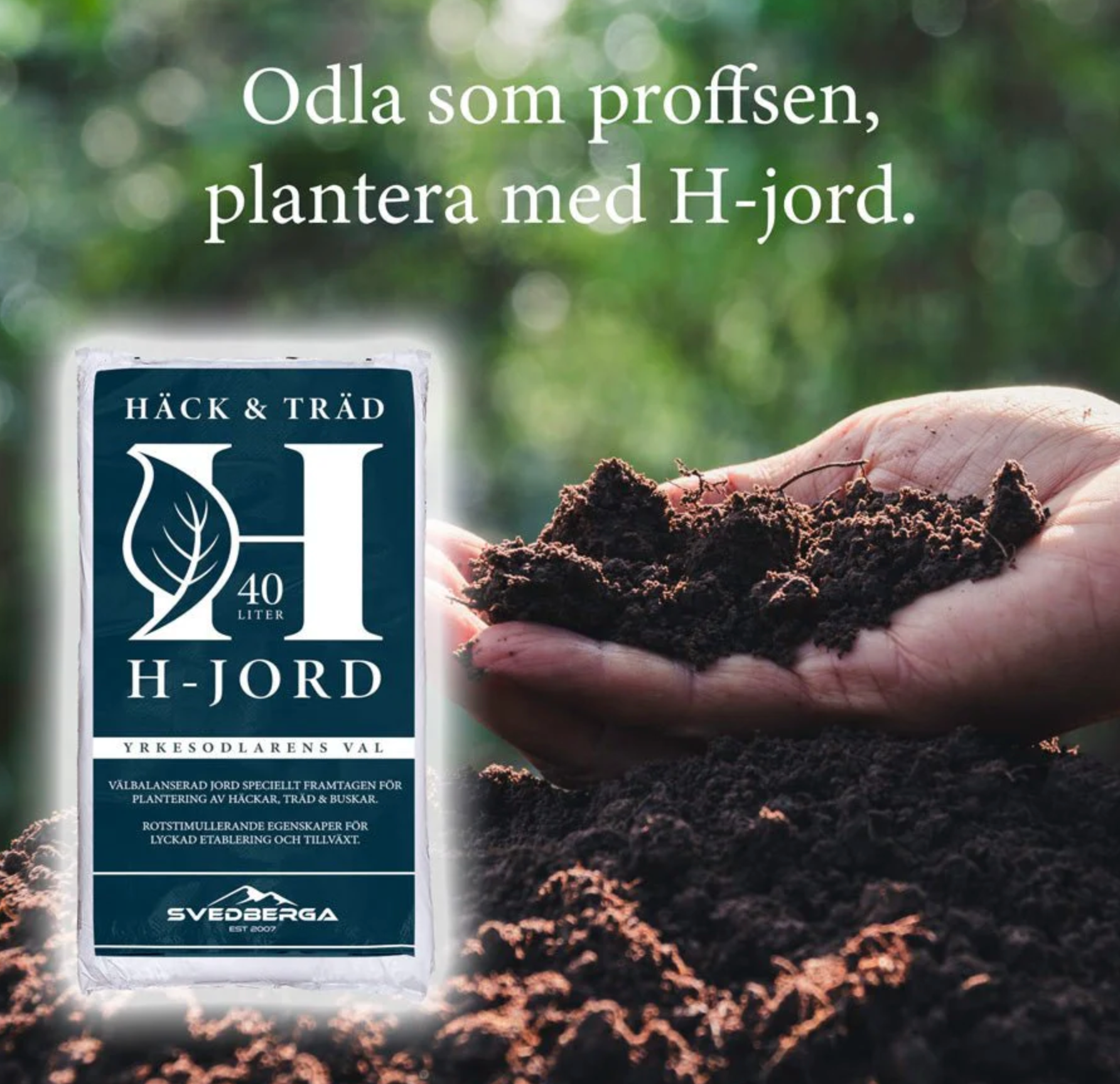 H-jord för häck och träd, perfekt för professionell plantering.