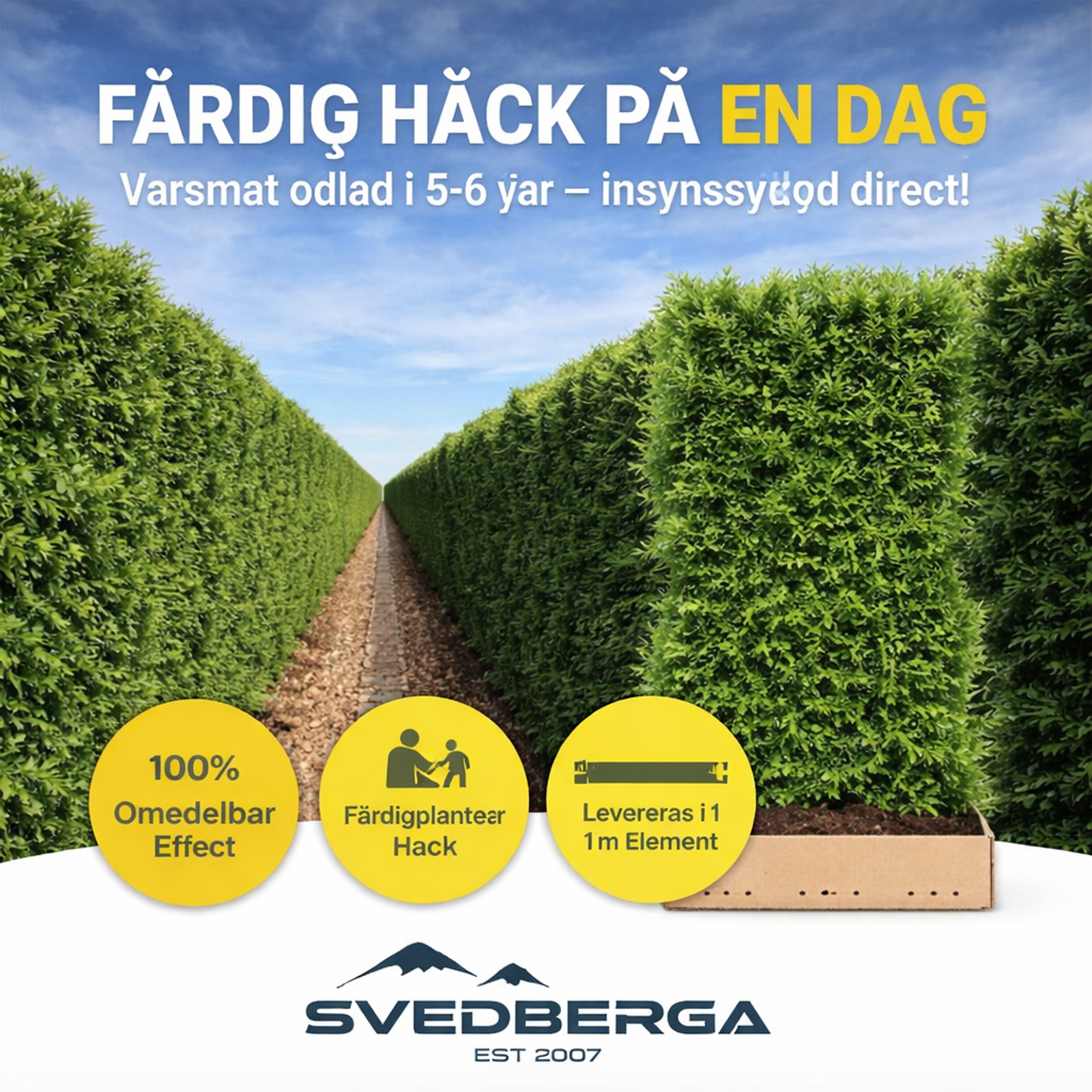 Färdig häck på en dag – så fungerar QuickHedge