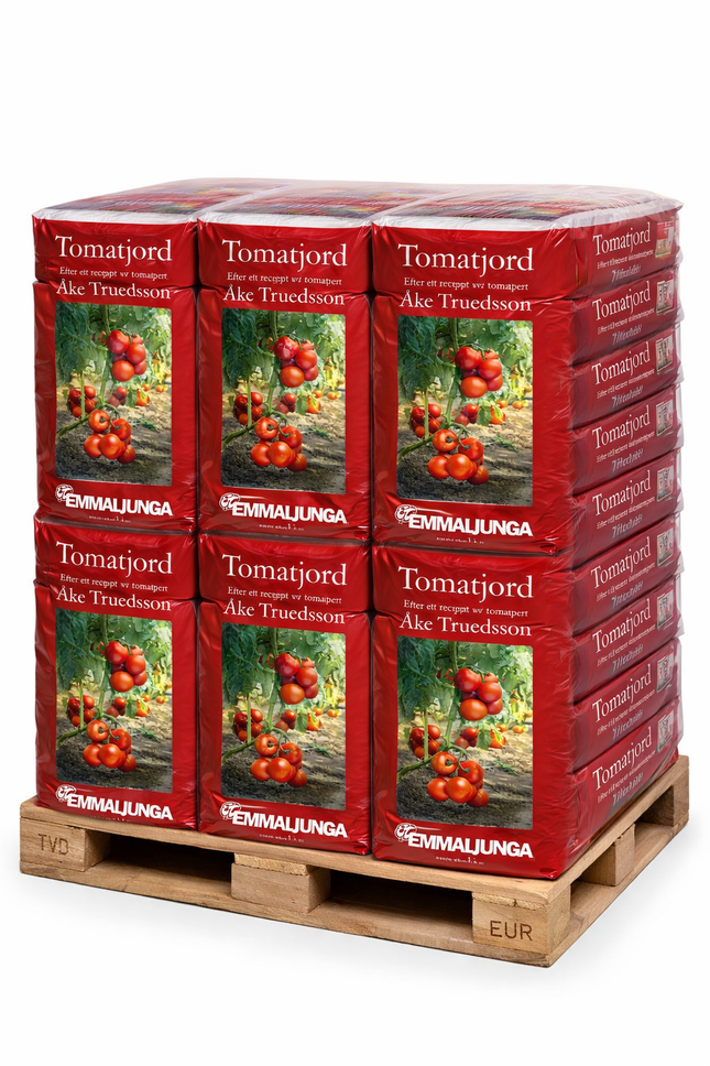 Köp Emmaljunga Tomatjord 50L - Halvpall 21 st - Fraktfri Emmaljunga Jord