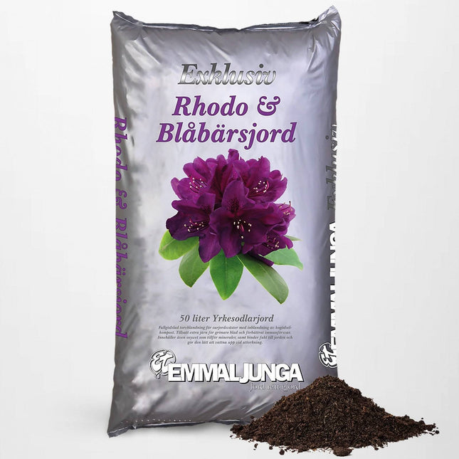 Köp Emmaljunga Exklusiv Rhodo- & Blåbärsjord 50L - Helpall 39st - Fraktfri Emmaljunga Jord