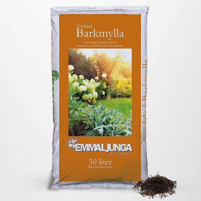 Köp Emmaljunga Gödslad Barkmylla 50L - Helpall 39st - Fraktfri Emmaljunga Jordförbättring
