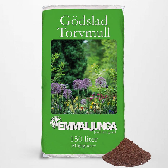Köp Emmaljunga Gödslad Torvmull 150L - Helpall 24st - Fraktfri Emmaljunga Torv