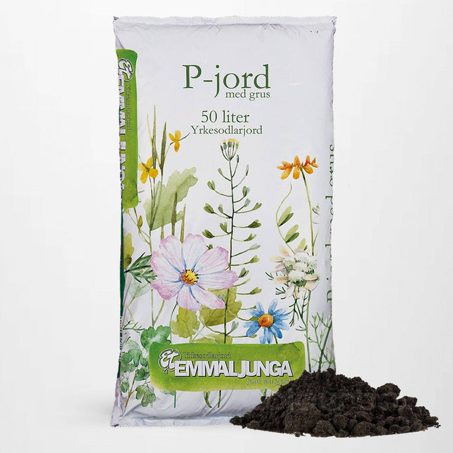 Köp Emmaljunga P-Jord med Grus 50L - Helpall 39st - Fraktfri Emmaljunga Jord