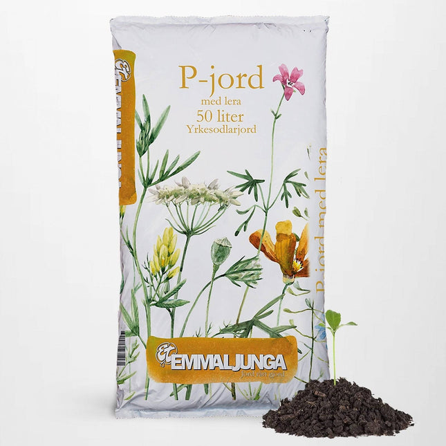 Köp Emmaljunga P-Jord med Lera 50L - Helpall 39st - Fraktfri Emmaljunga Jord