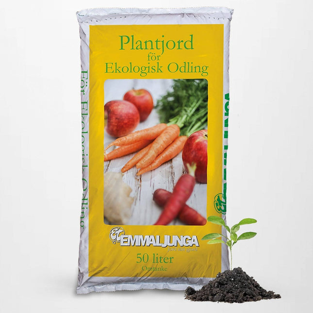 Köp Emmaljunga Plantjord för Ekologisk odling 50L - Helpall 39st - Fraktfri Emmaljunga Jord