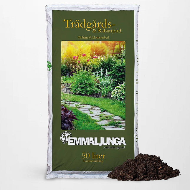 Köp Emmaljunga Trädgårds-& Rabattjord 50L - Helpall 39st - Fraktfri Emmaljunga Trädgårdsjord