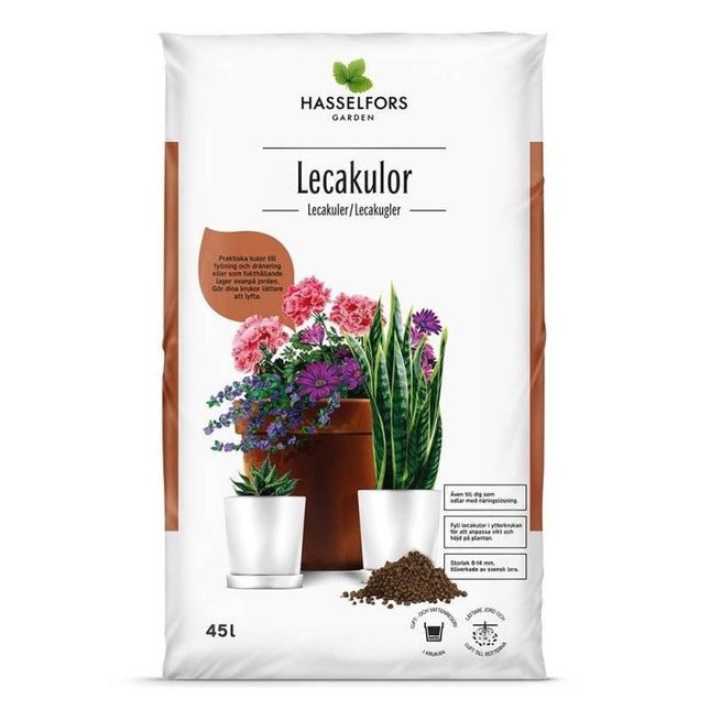 Köp Hasselfors Lecakulor, 4 liter, 100st, Halvpall - Fraktfritt Hasselfors Garden leca