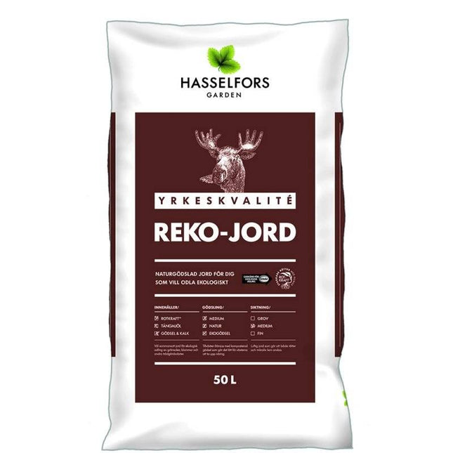 Köp Hasselfors Reko-jord, 50 liter, 39st, Helpall - Fraktfritt Hasselfors Garden jord