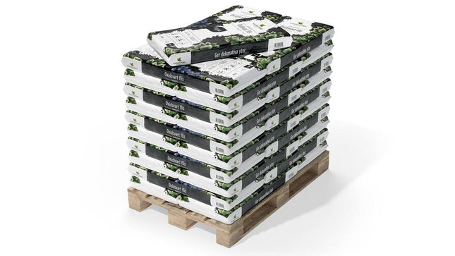 Köp Hasselfors oxidsvart flis, 40 liter, 45 st, Helpall - Fraktfritt Hasselfors Garden täckmaterial