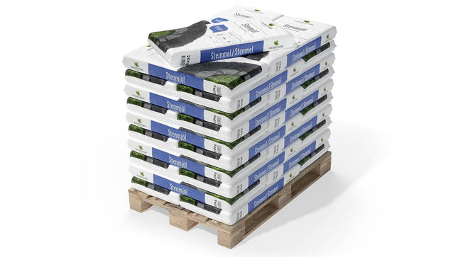 Köp Hasselfors stenmjöl mörkgrå, 20kg, 42st, Halvpall - Fraktfritt Hasselfors Garden sten